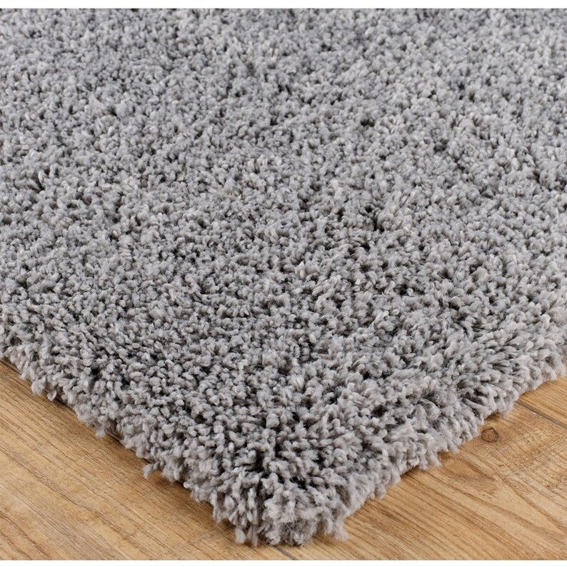 Shaggy Rug Grey Moroccan Rug Shaggy Soft Rug Large Area Etsy