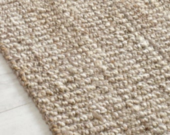 Natural Fibre Runner, 67x230 cm Runner, Boho Runner, Neutral Runner, Ethnic Runner, Eco Rustic Runner, Soft Jute Runner,