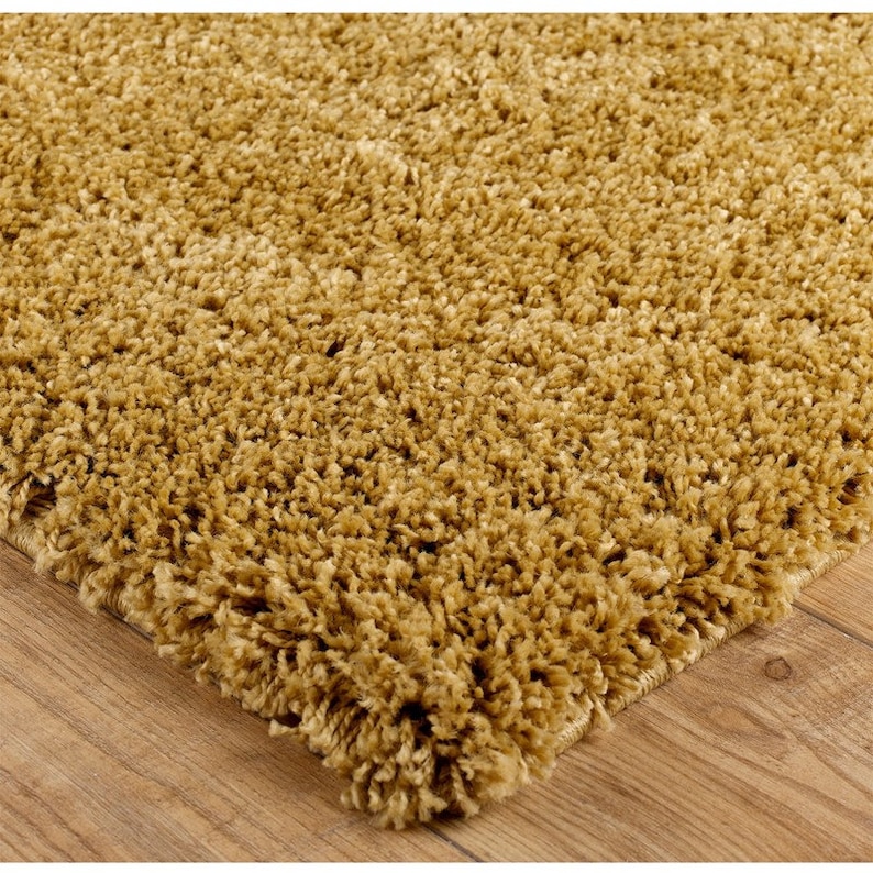 Shaggy Rug Yellow Moroccan Rug Mustard Shaggy Soft Rug Etsy UK