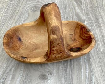 Tunisian Olive Wood, Rustic Bowl, Trinket Dish, Snack Bowl, Boho Decor, Decorative Dish, Moroccan Decor, Wooden Bowl, Gift Ideas