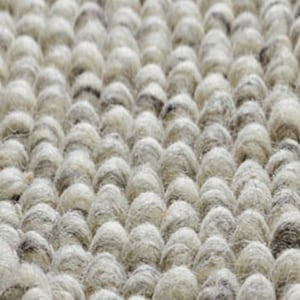 Wool Rug, Grey, 100% Wool, Boho Rug, Bohemian Decor, Floor Rug, Loop Rug, Chunky Knit Rug, Pure Wool,Winter Decor, Thick Pile, 160 x 230 cms