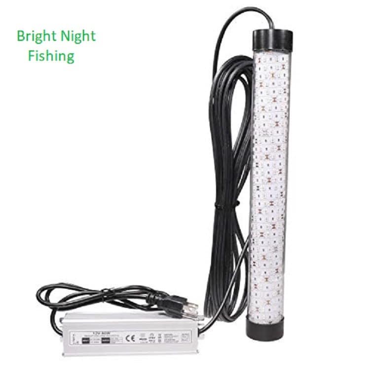 Underwater Fishing Light 15,000 Lumens 50ft Cord Green Submersible Led