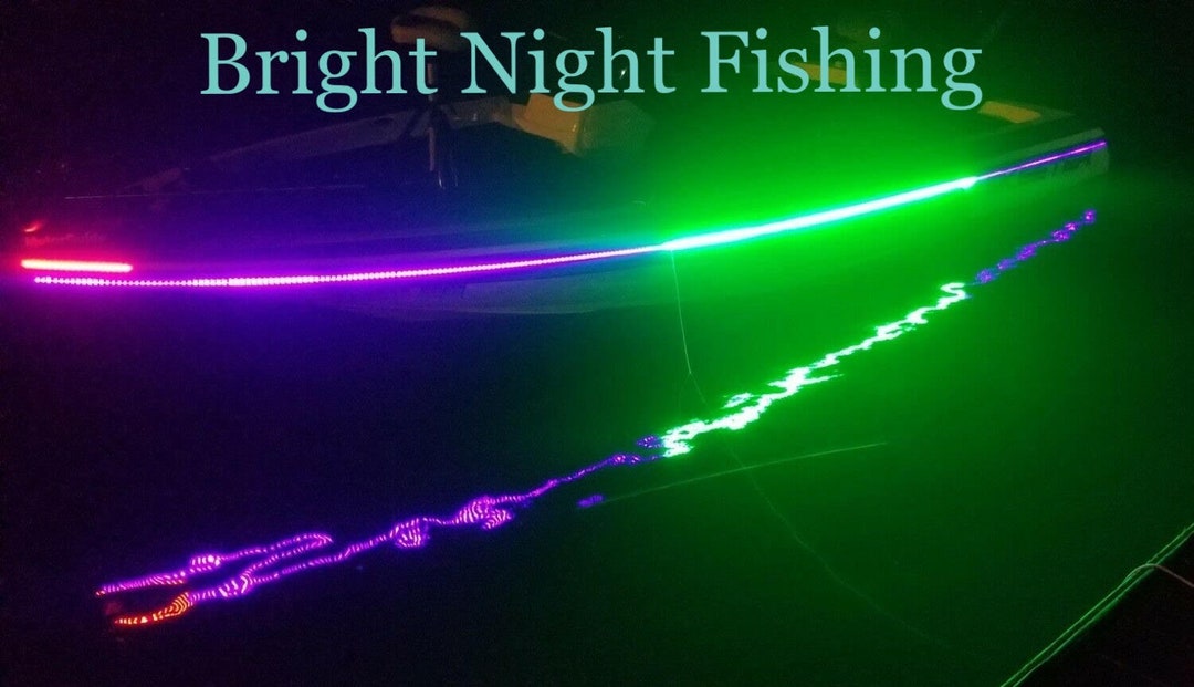 16ft or 20 Ft LED Black Light With Green Night Fishing LED Strip UV