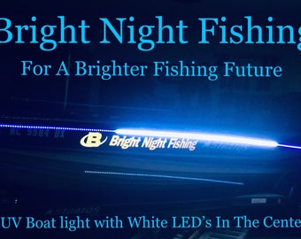 16ft or 20 ft LED Black Light With White Night Fishing LED Strip UV Ultraviolet boat bass fishing 12v black light fishing light florescent