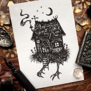 Baba Yaga&#39;s Hut Art Print