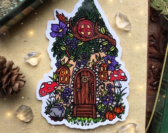 Cottagecore Faerie House Sticker