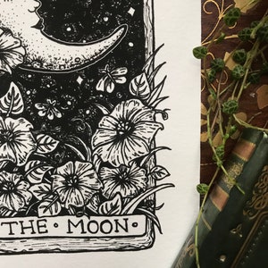 The Moon Tarot Card Art Print image 3
