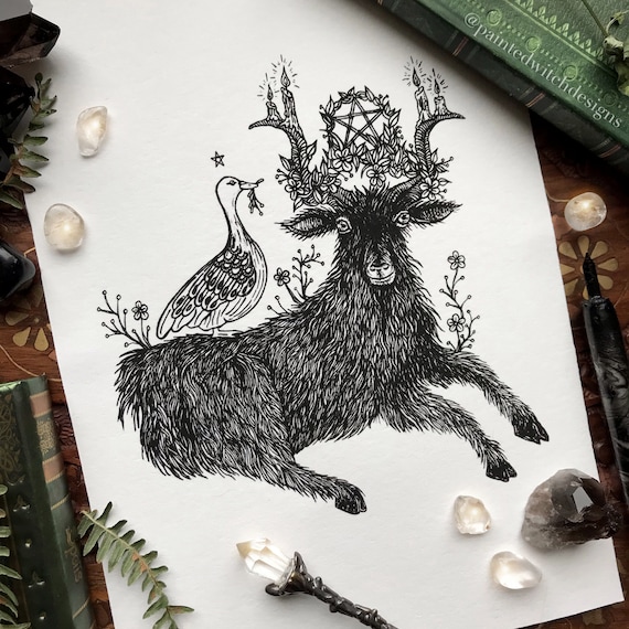 Yule Goat Art Print