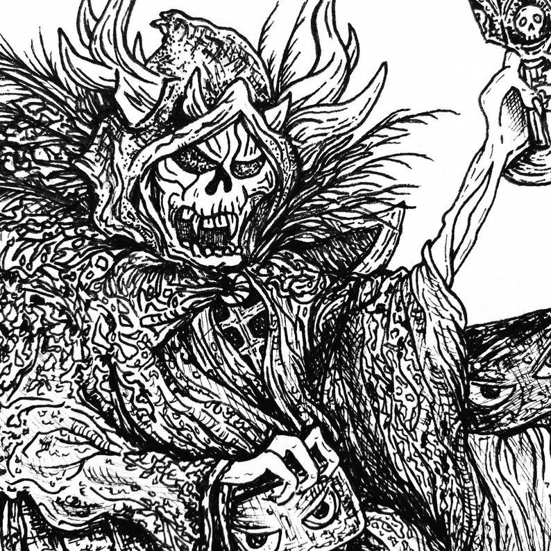 A4 The Horned King / The Black Cauldron Illustration image 2