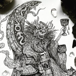 A4 The Horned King / The Black Cauldron Illustration image 6