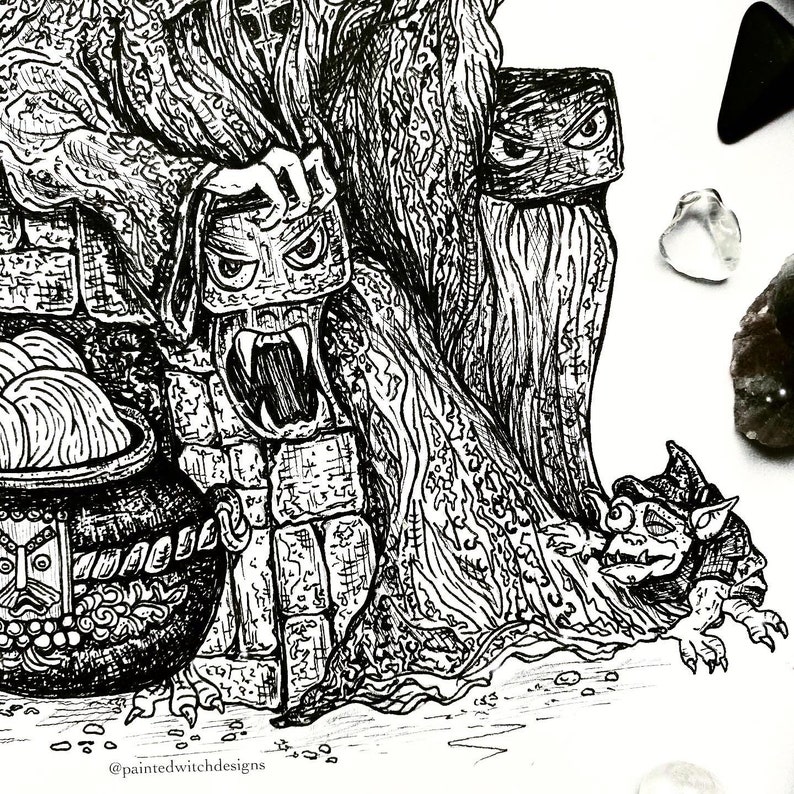 A4 The Horned King / The Black Cauldron Illustration image 3
