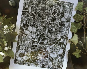 Candle Magick Gothic Art Print