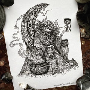 A4 The Horned King / The Black Cauldron Illustration image 1