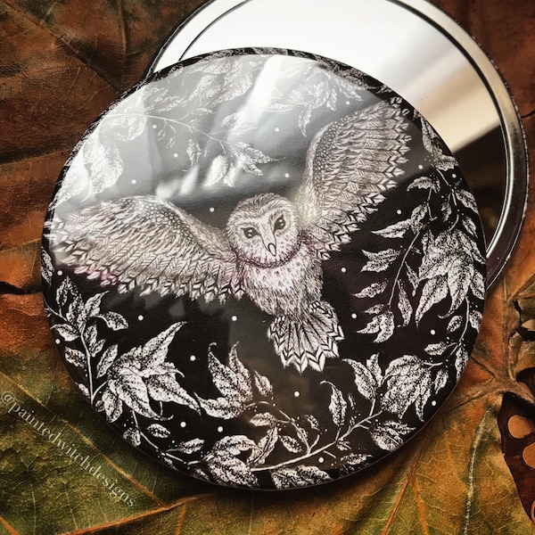 Owl Pocket Mirror