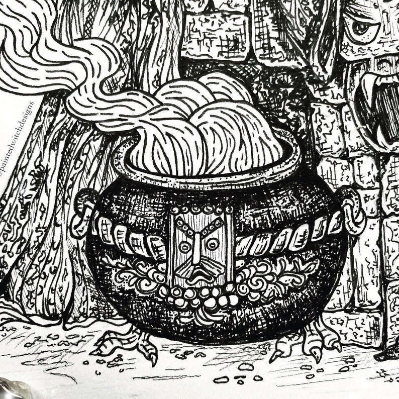 A4 The Horned King / The Black Cauldron Illustration image 4