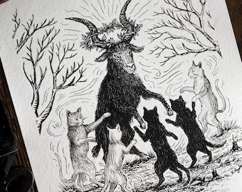 Cats’ Sabbath Art Print