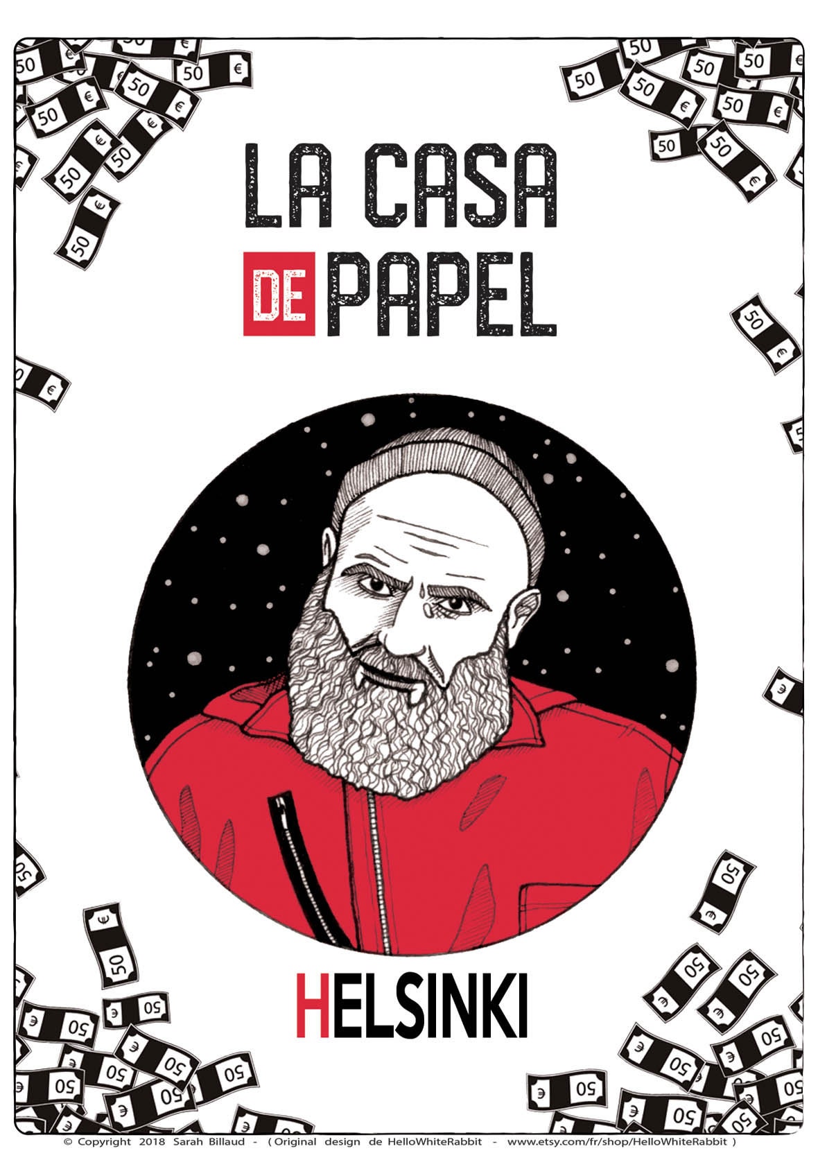 Helsinki Poster TV Show Money Heist La Casa de Papel | Etsy