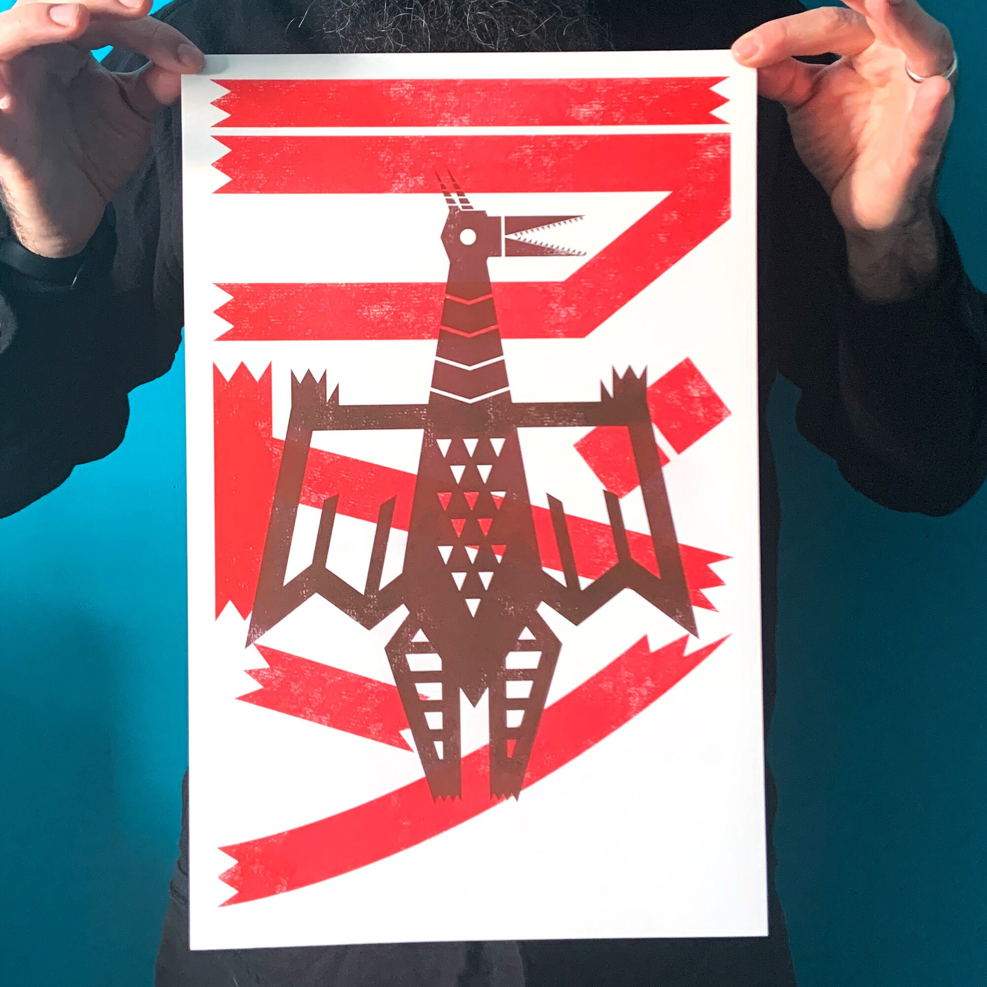 Rodan Red Sign Rodan 11x17 Art Print Red Risograph Home Decor - Etsy