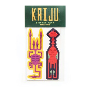 Kaiju Vinyl Sticker Pack, Series Two #1/Set of 3/Laptop Stickers/Ipad Stickers