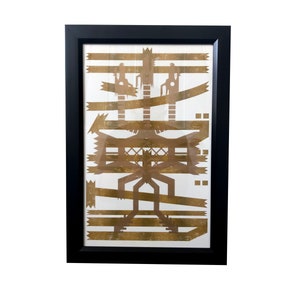 King Ghidorah | 11x17 Art Print | Gold | Risograph | Home Decor | Godzilla | Pop Culture | Poster
