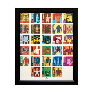 Kaiju Alphabet | Full Color | Digital Art Print | Poster | Godzilla | Pop Culture | Home Decor