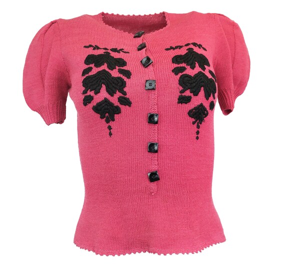 Vintage Stunning 40's Style Sweater Blouse
