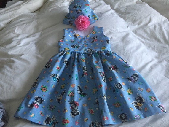 easter dress with matching hat