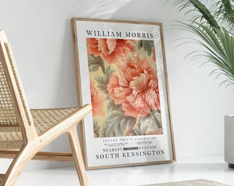 William Morris Print, William Morris Exhibition Print, William Morris Poster, Vintage Wall Art, Textiles Art, Vintage Poster, Flower Print