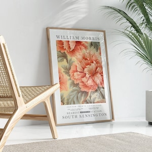 William Morris Print, William Morris Exhibition Print, William Morris Poster, Vintage Wall Art, Textiles Art, Vintage Poster, Flower Print
