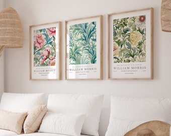 William Morris Set of 3 Art Prints, William Morris Print, William Morris Wall Art, William Morris Gallery Wall Art Prints, Vintage Art Decor