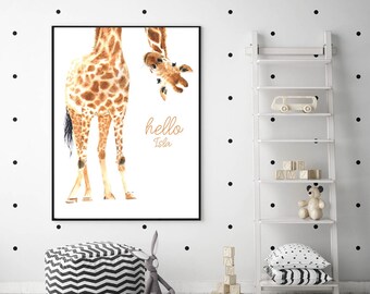 giraffe baby room decor