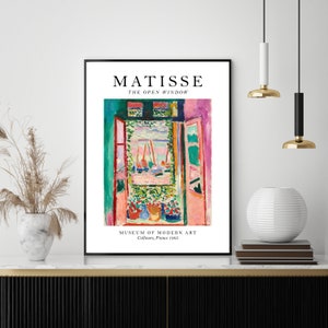 Matisse Open Window Collioure Exhibition Vintage Art Poster Print, Matisse Prints, Gallery Print, Home Decor, Wall Art
