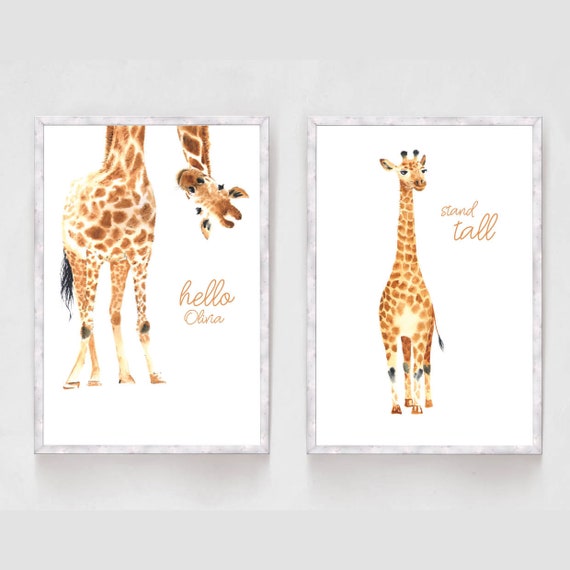 nursery giraffe art