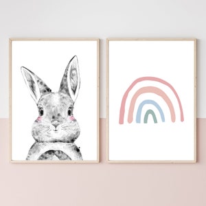Nursery Rainbow Print, Girls Bedroom Prints, Nursery Decor, Rainbow Prints, Childrens Prints, Nursery Prints, Kids Prints, Playroom Decor