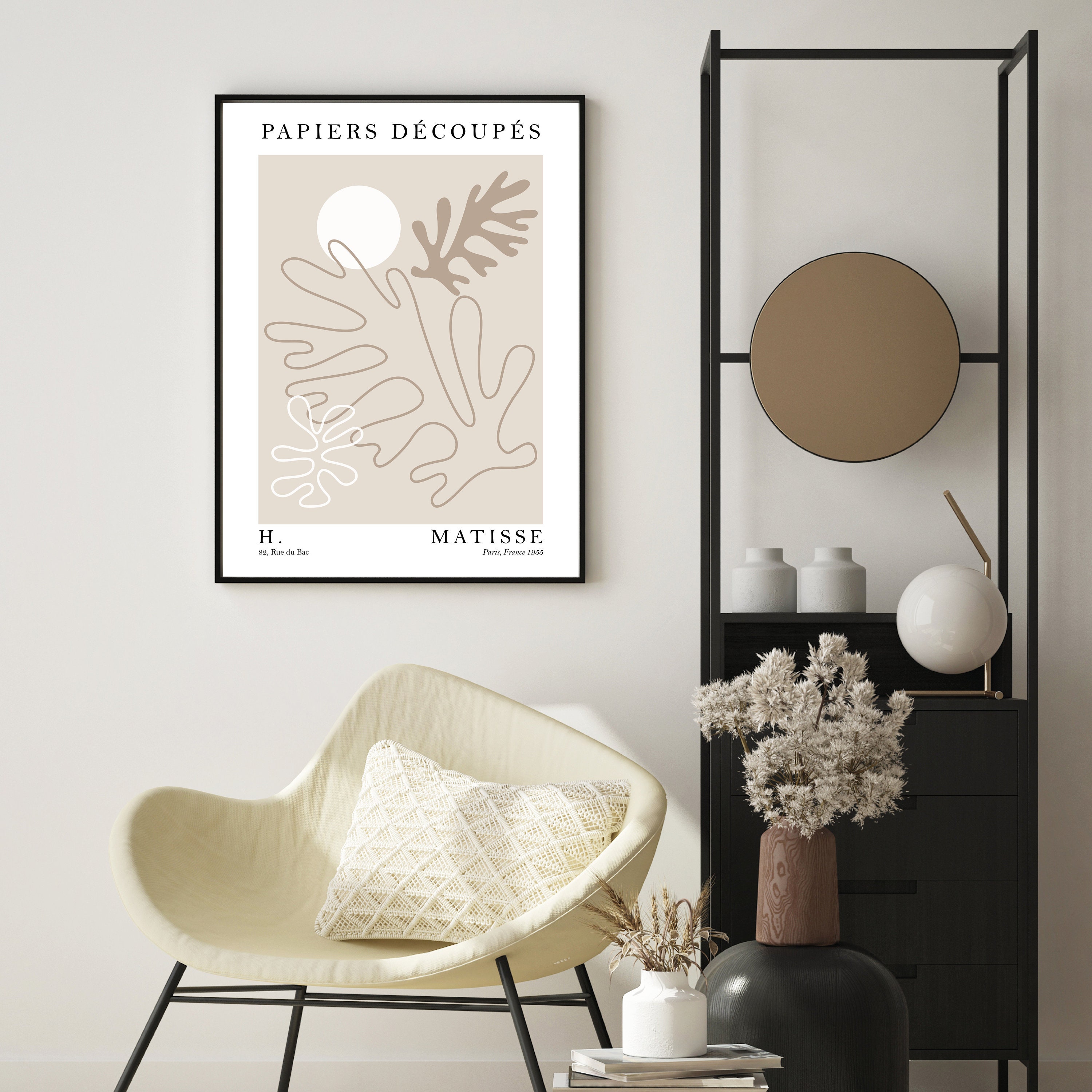 Beige Henri Matisse Wall Art Set of 3 Prints Neutral Home - Etsy UK