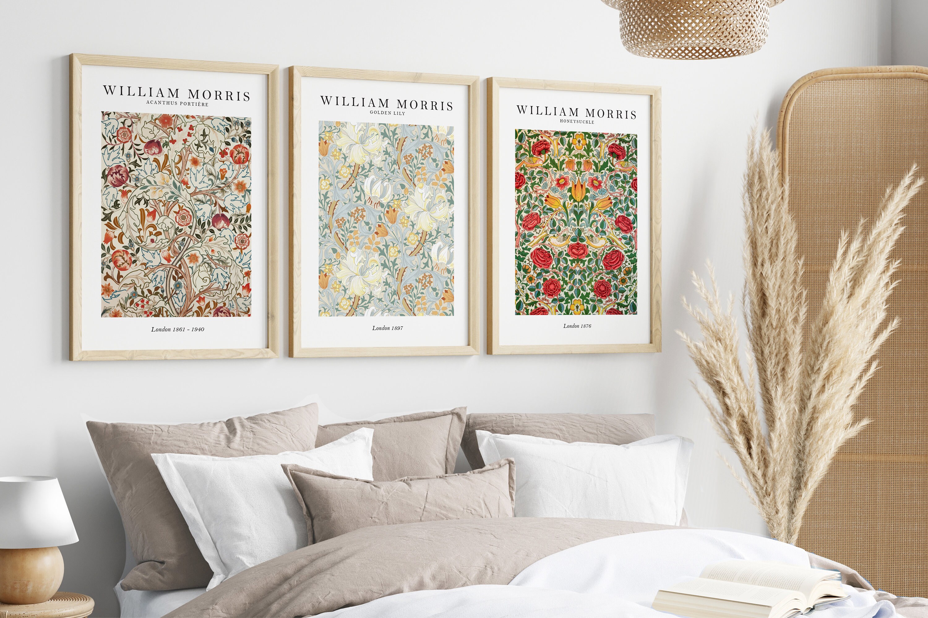 William Morris Set of 3 Art Prints, William Morris Print, William ...