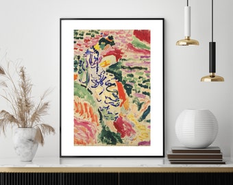 Matisse La Japonaise-tryck, Henri Matisse-utställning, Matisse-konstaffisch, Kvinna vid vatten-tryck, Galleritryck, Väggkonst för heminredning