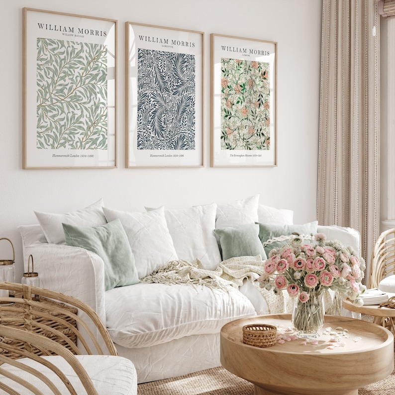 William Morris Set of 3 Art Prints, William Morris Print, William ...