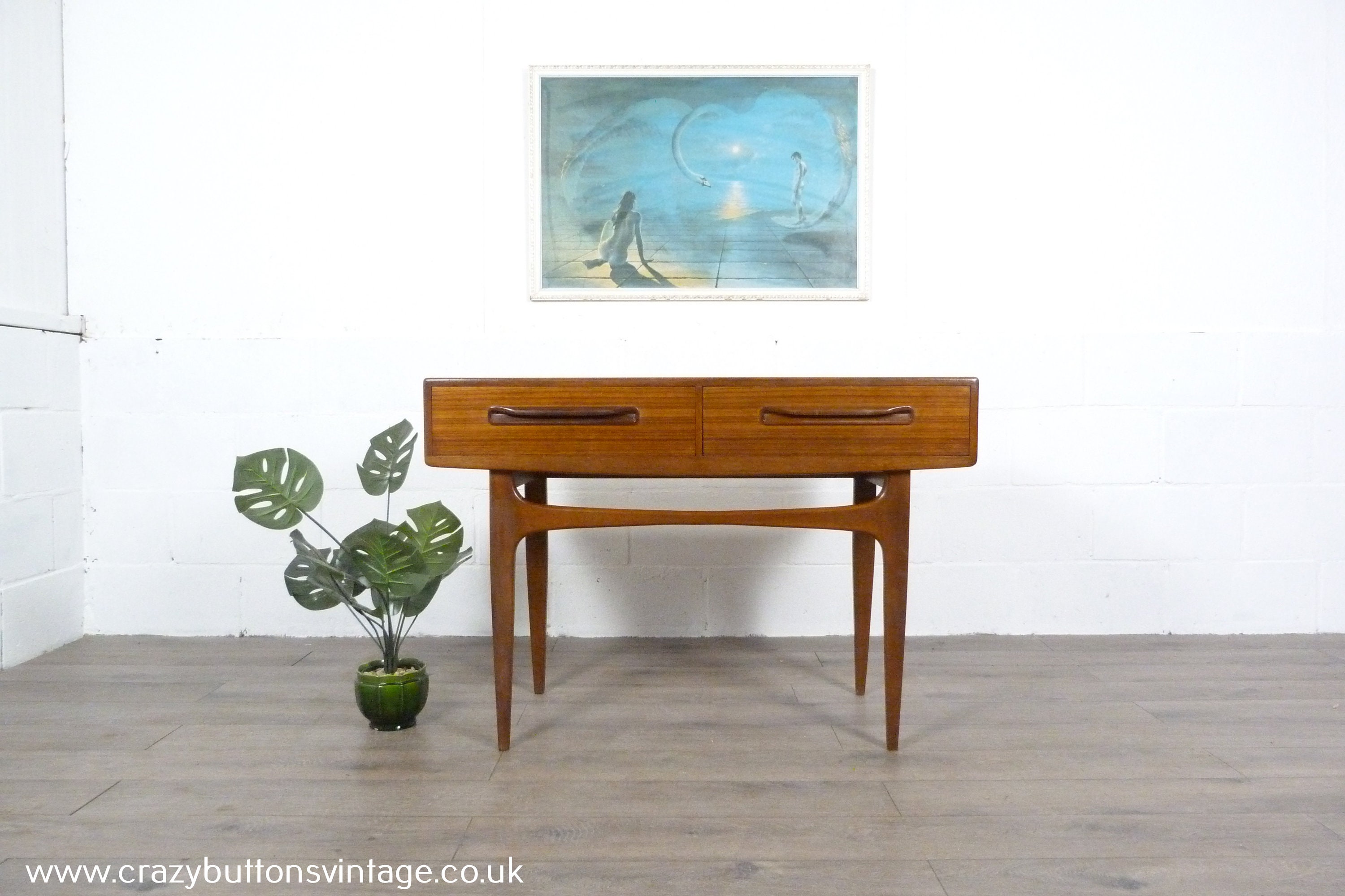 G Plan Fresco Teak Hallway Console Table Etsy
