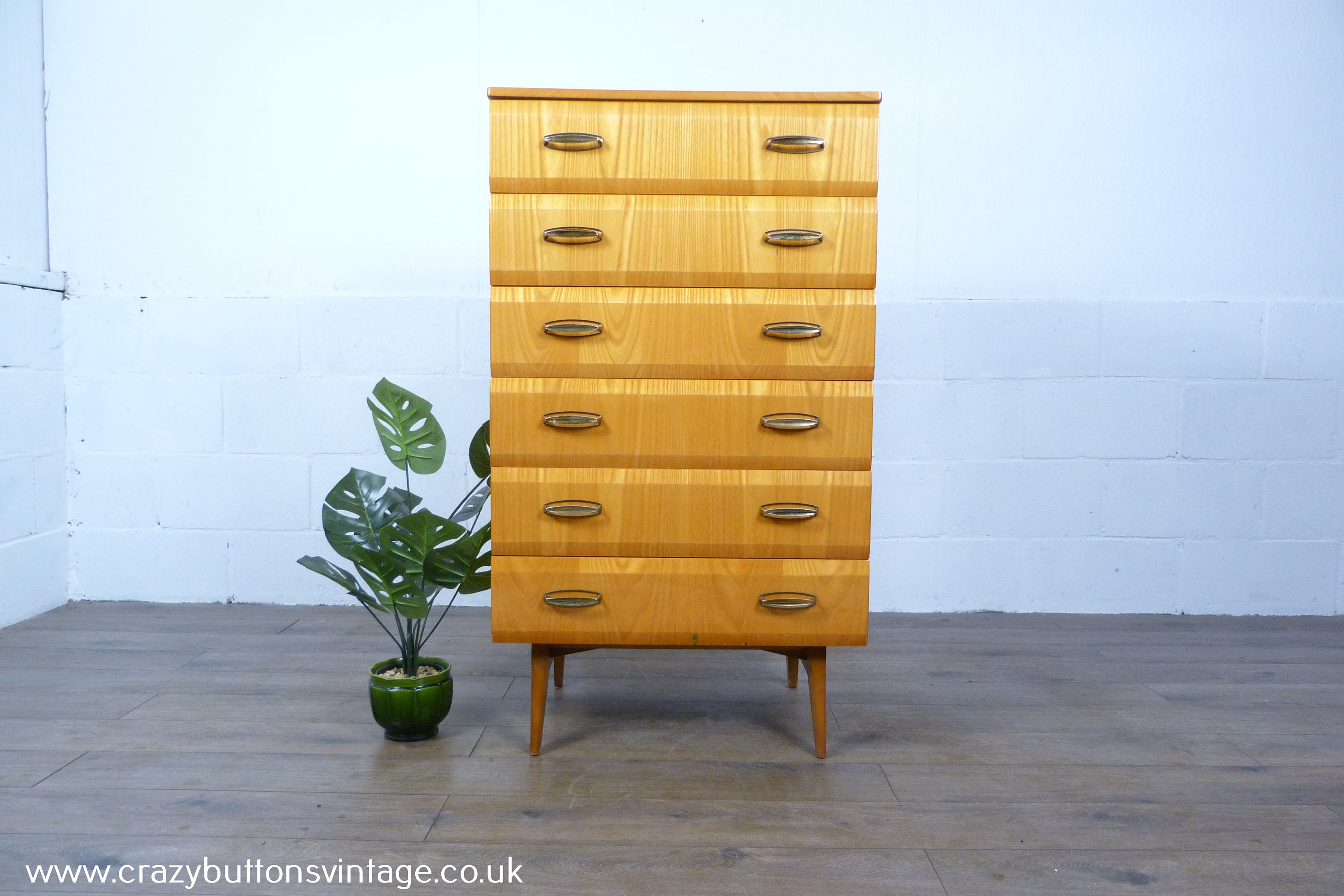 イデー　WAVE TALL CHEST Maple PPorfamilia 9 Drawer Dresser, Modern Natural Color Boho Wave