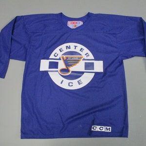 CCM St. Louis Blues Jersey Style Hoodie Sz Large Blue Official NHL