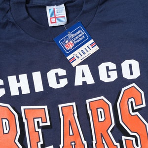 Chicago Bears vintage nfl football printed t shirt by Garan made in the USA new with tags image 4
