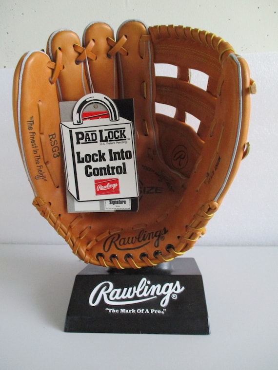 Rawlings Rsg-3 Supersize VINTAGE Baseball Softball Glove LEFTIE 