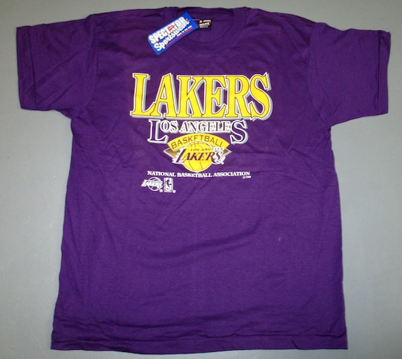 Buy Los Angeles Lakers Basketball Nba Vintage T Shirt by Spectator Online  in India 