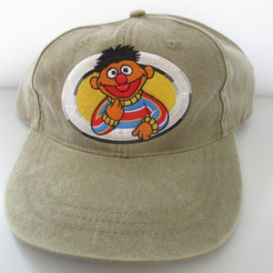 Casquette vintage Ernie Sesame Street neuve avec étiquette Jim Henson productions