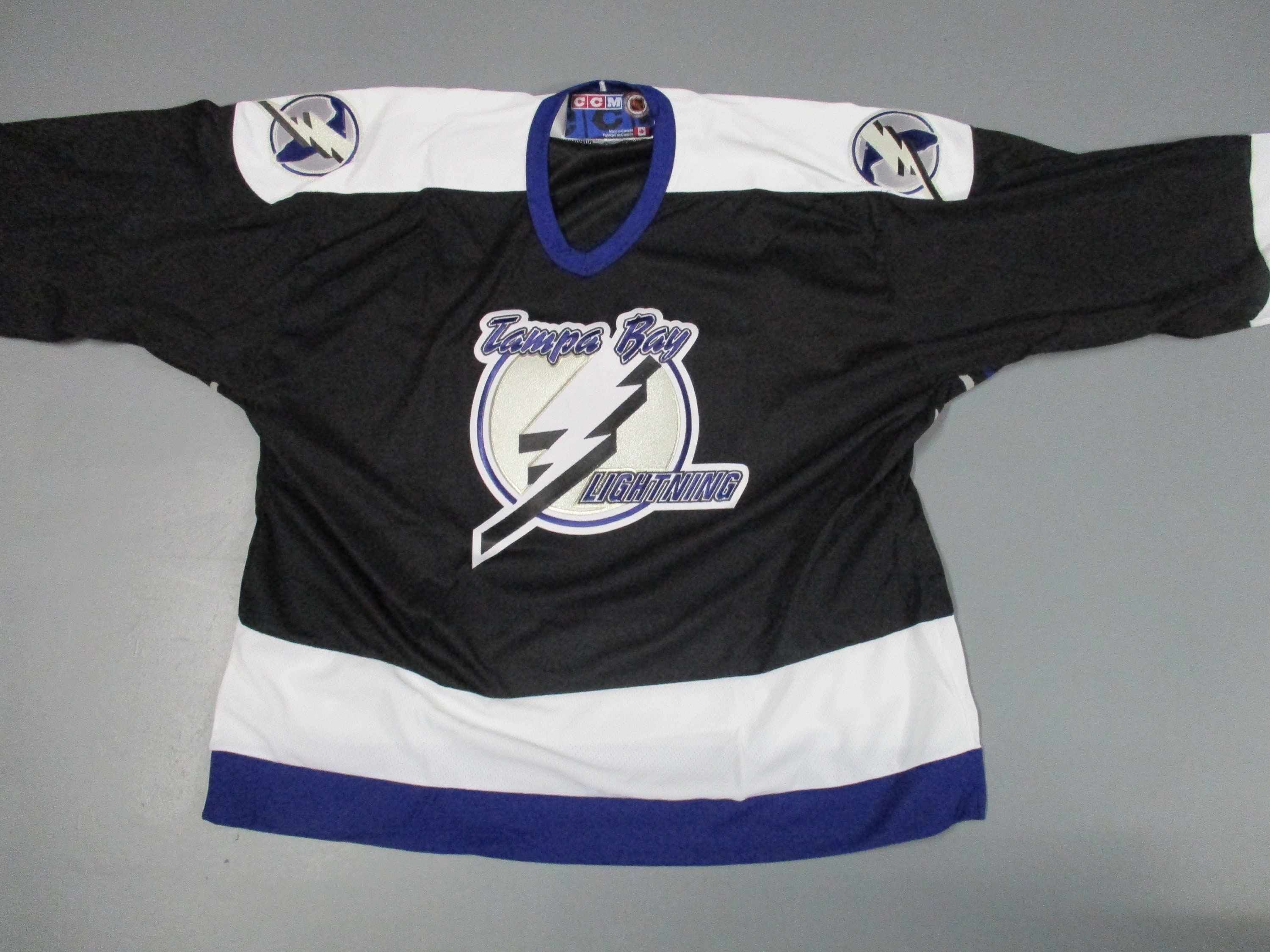 Tampa Bay Lightning vintage nhl ccm jersey black size XXL Etsy