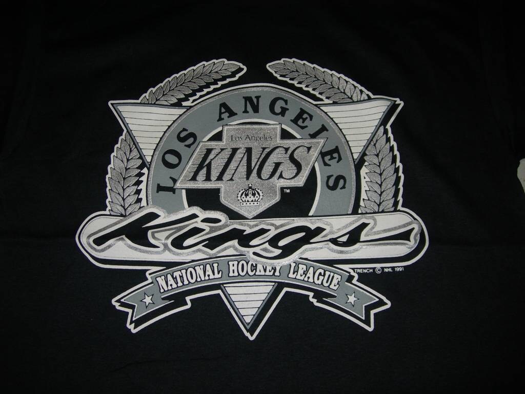 90s Los Angeles Kings NHL Woody Sports Hockey T-shirt Youth 