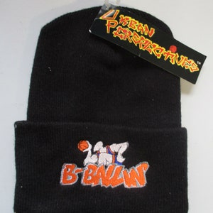 B - Gorro com design vintage de basquete Ballin novo com etiquetas feitas nos EUA Perspectivas urbanas dos anos noventa