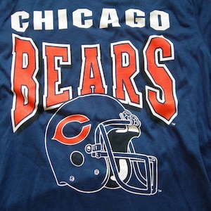 Chicago Bears vintage nfl football printed t shirt by Garan made in the USA new with tags image 3