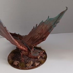 Young Bronze Dragon Miniature Dungeons and Dragons